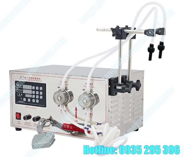 Máy chiết rót bơm từ tính 2 vòi 1